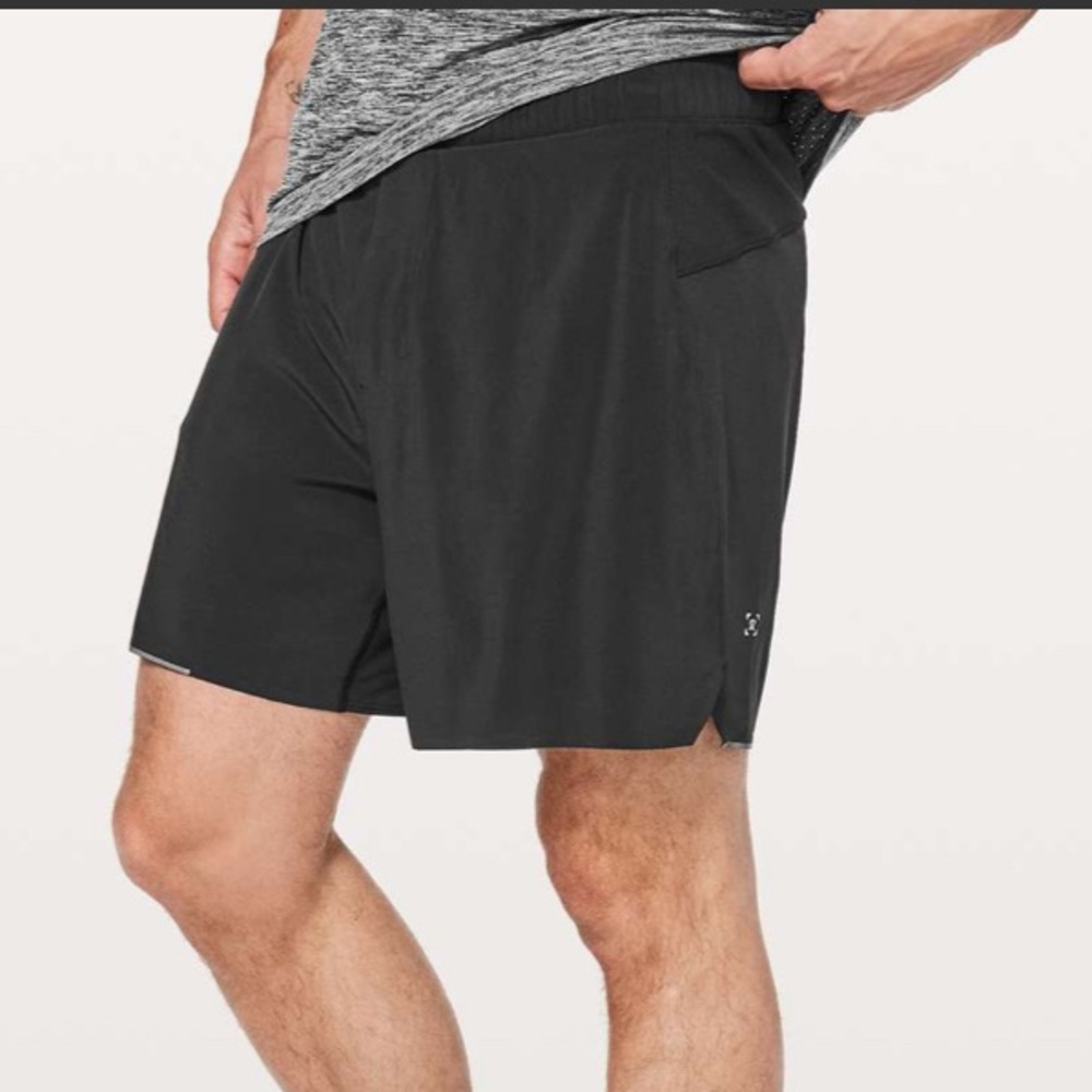 Lululemon Surge Short 6" Inseam Black Lined